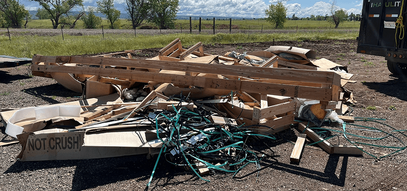 Before: Construction Debris in Durham