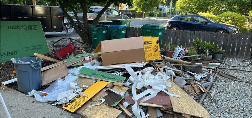 Before: Construction Debris Removal in Corning