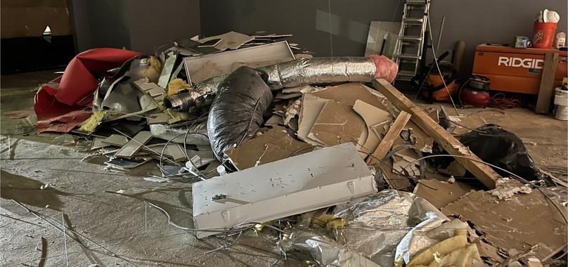 Before: Construction Debris Removal in Cohasset